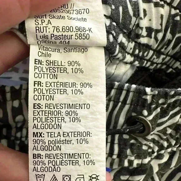 Quiksilver Men's Voodoo Volley Shorts Black White Pockets Drawstring EUC - Picture 7 of 12